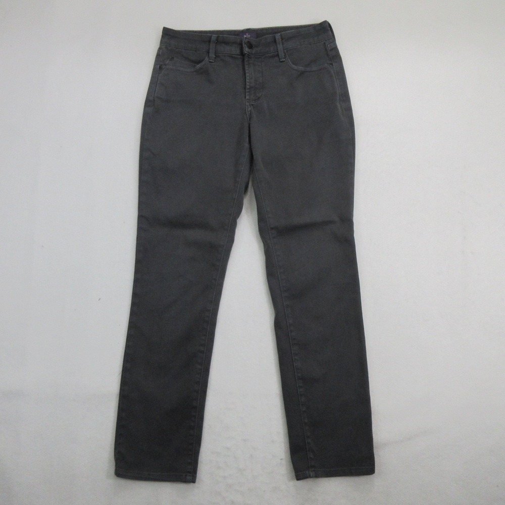 NYDJ Women's Jeans Size 2 Legging Charcoal Gray Denim Skinny Stretch Made in USA